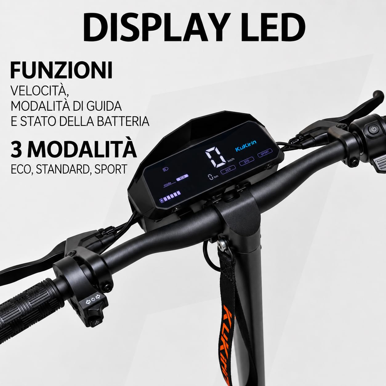 Kukirin G2 Monopattino Elettrico Adulto,Scooter Elettrico,Patinete Electrico,Autonomia di 55KM,Velocità Massima 25km/h,10" Pneumatici,Doppia Frenata,3 Modalità di Velocità,Capacità di Carico120KG