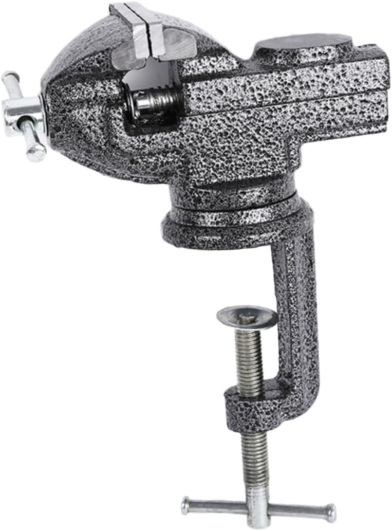 Angoily Small Bench Vise Iron Die-casting Mini Household Vise Bench Clamp for Diy Jewelry Woodworking