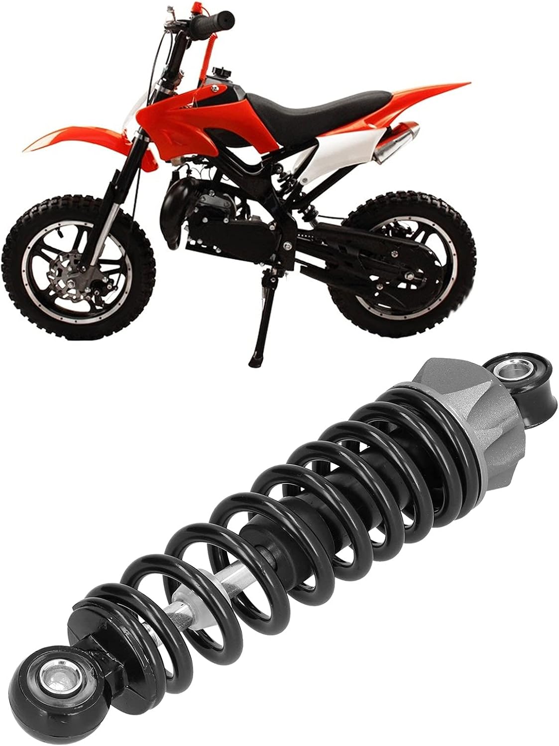 8.3in Motorcycle Shock Absorber Rear Suspension Shock Struts Universal Adjustable Air Shock Absorber for Motorcycle Scooter ATV