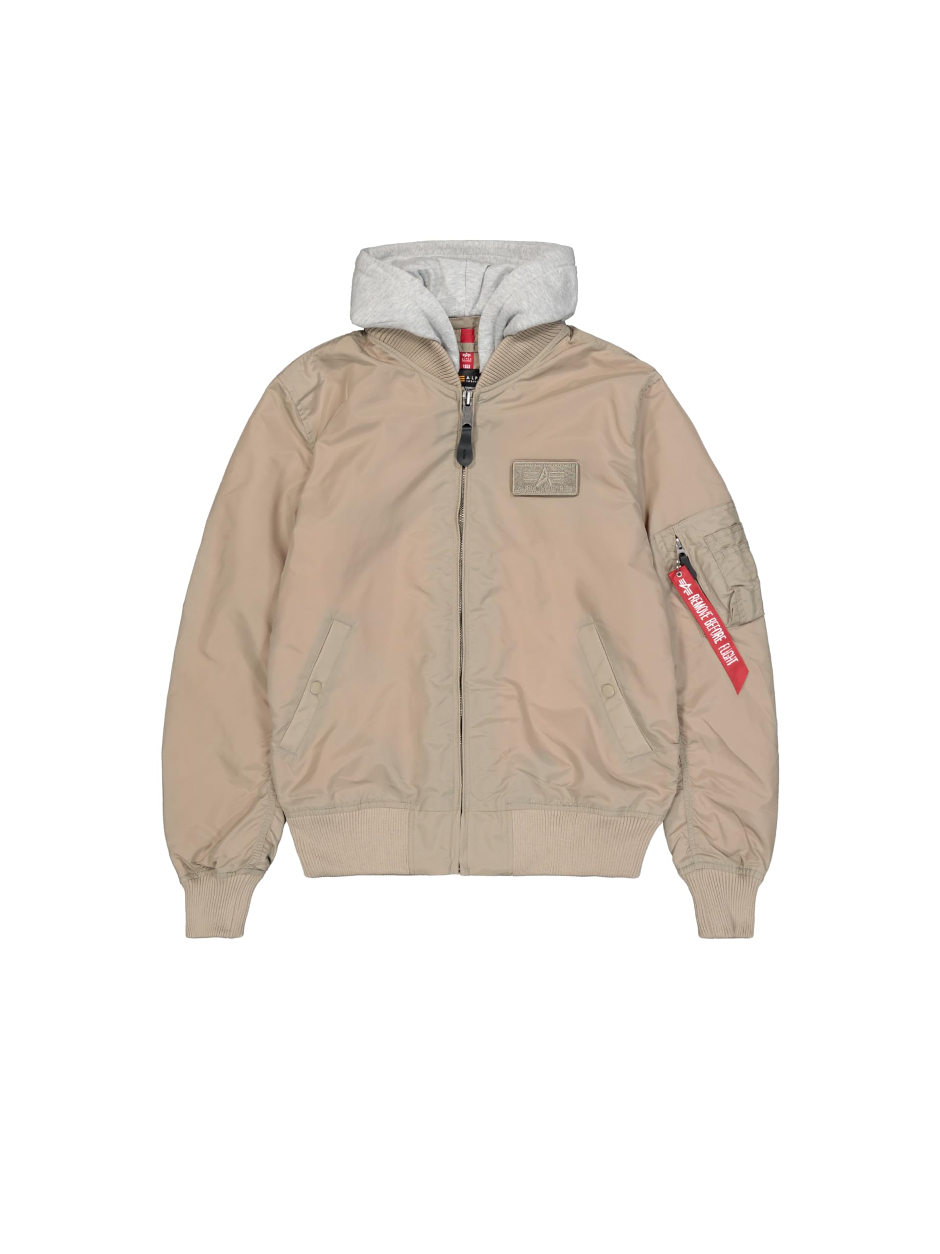 ALPHA INDUSTRIES MA-1 TT Hood Light Bomberjacke – Slim Fit – Vintage Sand