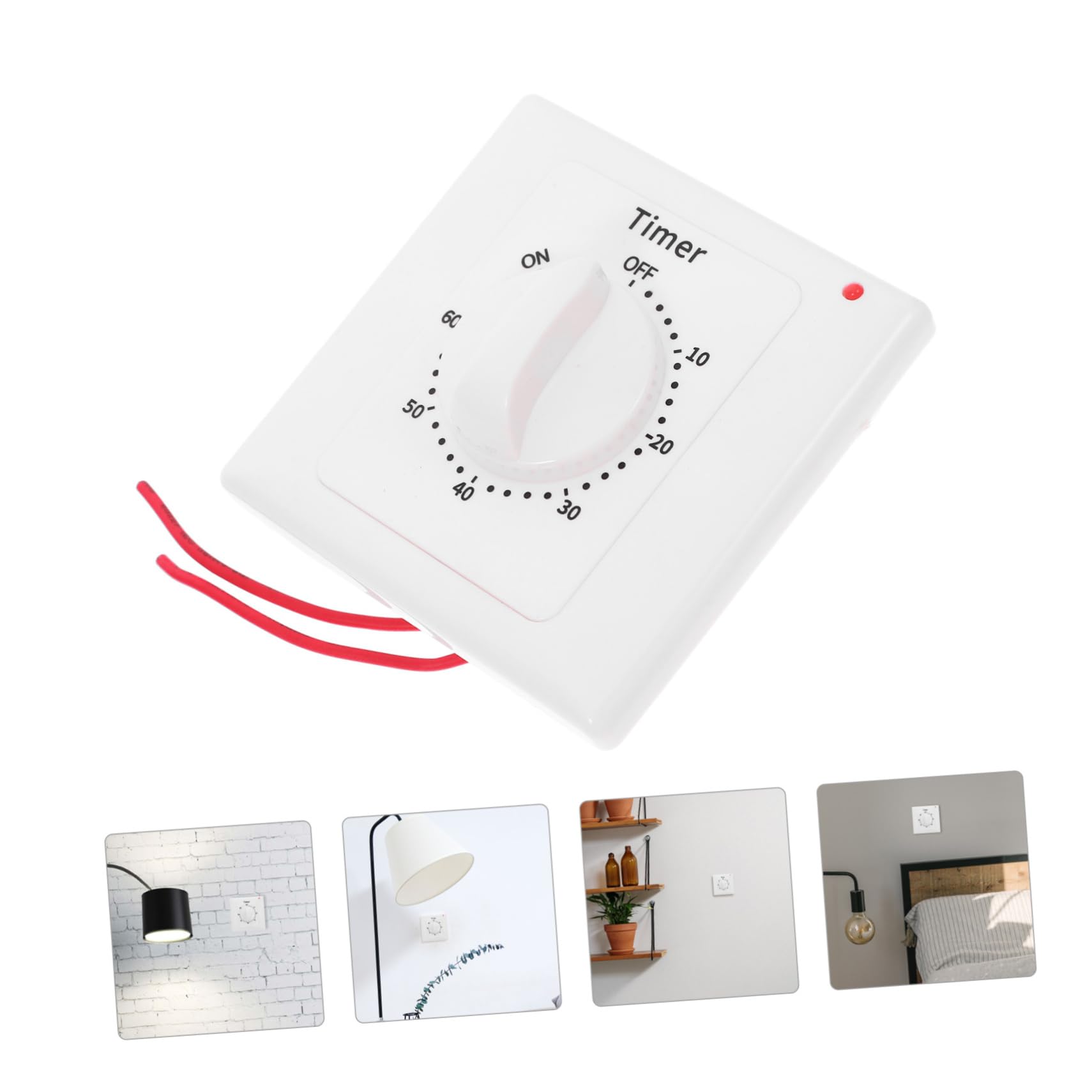 Homoyoyo Mechanische Zeitschaltuhr für Innenbereich mit Weißem Abs Gehäuse Präzise Zeitsteuerung für Licht und Elektrische Geräte für Innengebrauch