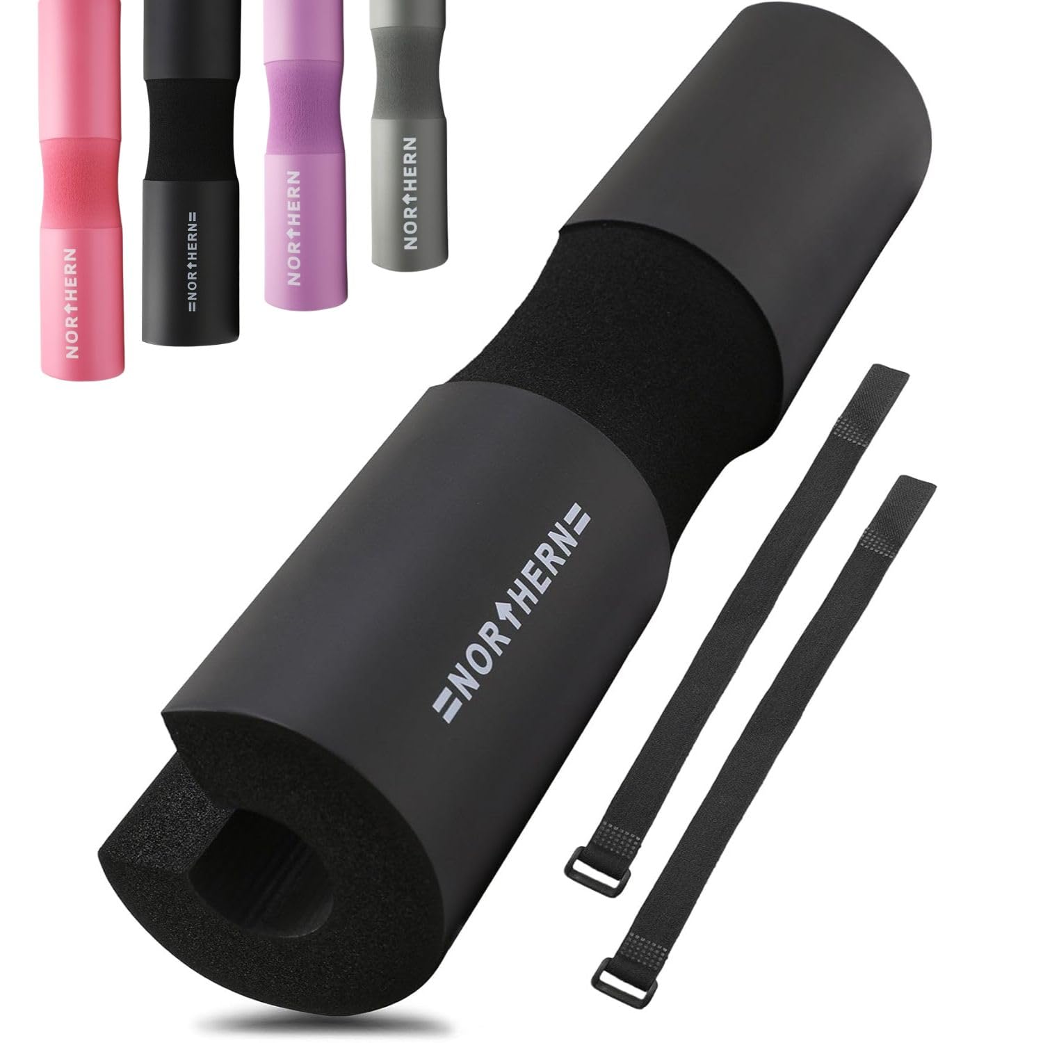 NORTHERN Barbell Squat Pad - Extra Thick Foam Neck & Shoulder Support for Squats, Hip Thrusts & Weightlifting, Fits Standard & Olympic Bars