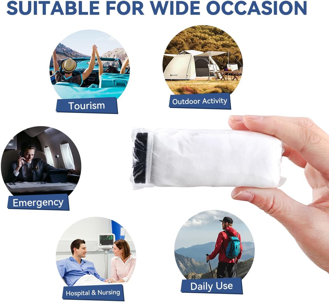 10 Packs Mens Disposable Underwear Briefs,100% Cotton Portable Brief Panties for Travel Spa Hospital Emergencies - Image 5