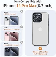 Vista 569 de Yriklso Strong Magnetic Case for iPhone 11 [Compatibilty with MagSafe] Protective Shockproof Cover Phone Case for iPhone 11 6.1" Frosted Purple