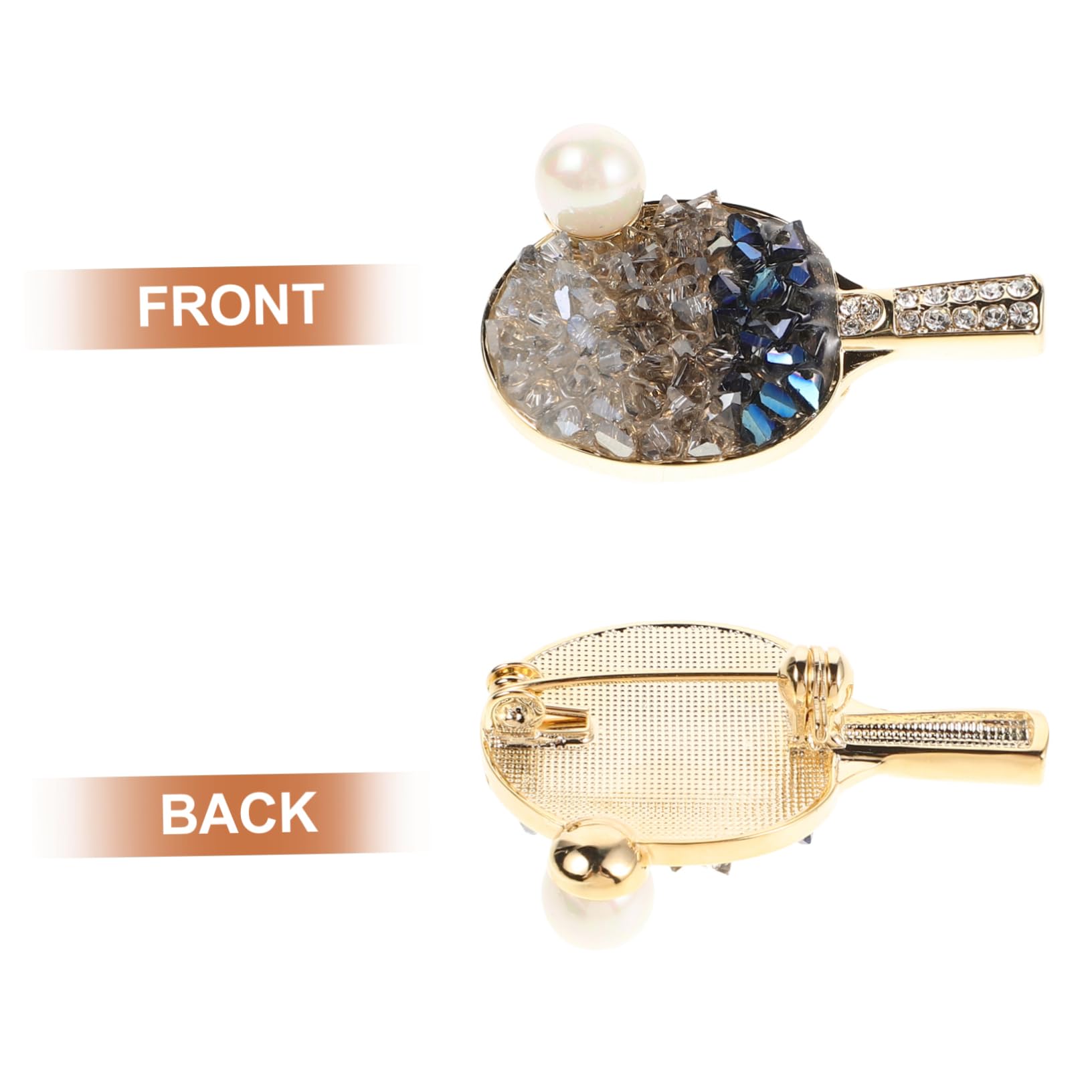 Women's Jewelry Tischschläger Tennis Boutonniere Billard Clip Schal Metall Pins Emaille Brosch Sport Sport Lapel Rugby Pin Kupfer Flower Brooch