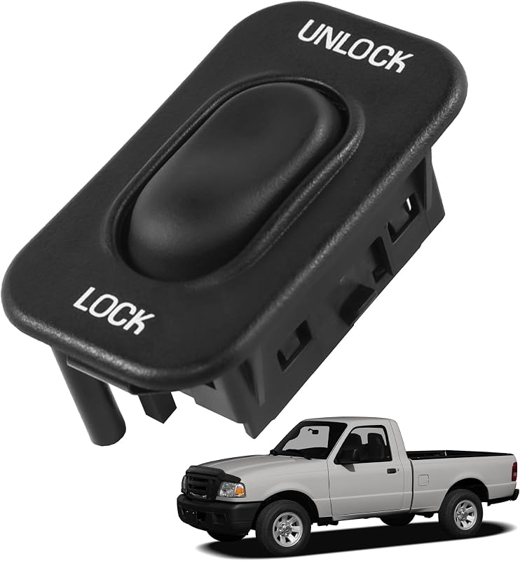 Interruptor de trava da porta dianteira esquerda YzusGomumu para Ford Ranger 1995–2007 – 1 unidade
