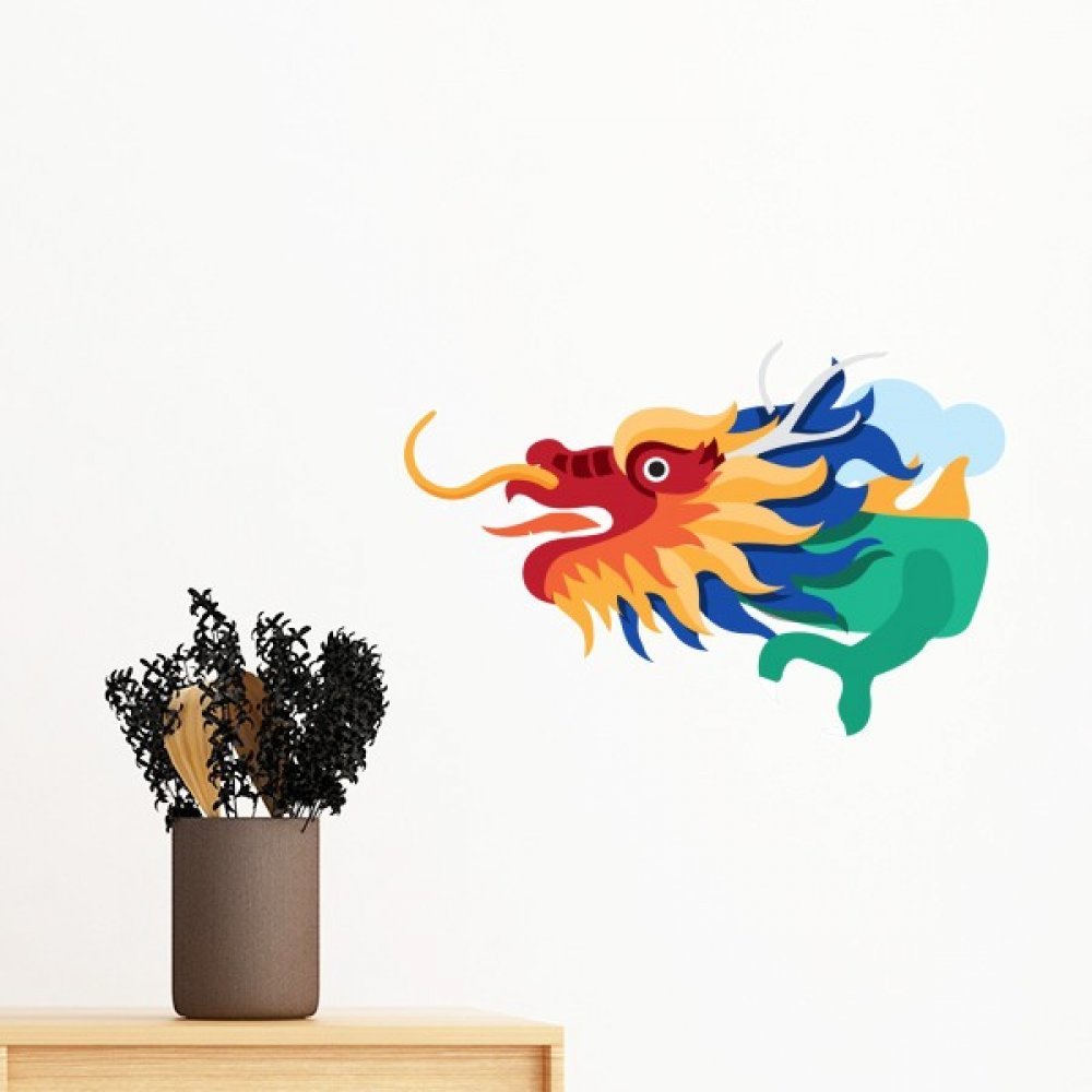 Illustration dragon chinois traditionnel pour sublimer votre intérieur