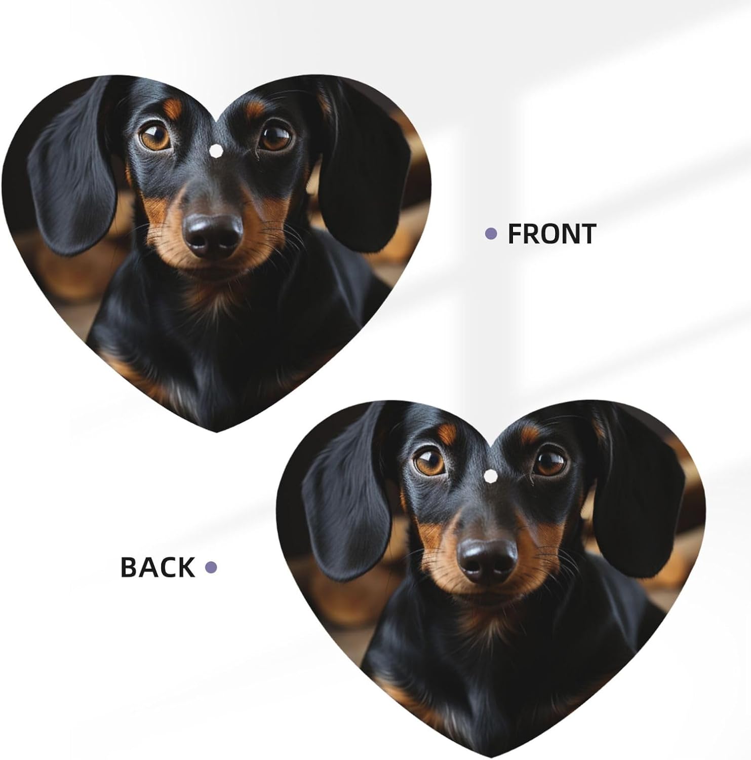 Car Air Freshener 24 PCS Black Dachshund Dog Hanging Car Air Fresheners Auto Interior Decor Card Freshener Strong Scented Card Lavender Cars Scents for Office Bedroom Close Drawer Heart Shape