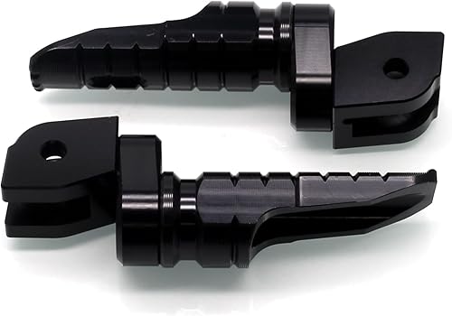 Vista 5 de MZS Palancas de embrague de freno de motocicleta rojas - Estriberas delanteras de doble rotación, compatibles con Monster Scrambler Multistrada