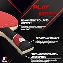 Draxx Sports Ping Pong Paddle | 5 Stars Pro Carbon Fiber & Sticky Rubber | for Advanced Players | Professional & Training - 1st Competition Table Tennis Paddle in Europe gallery image