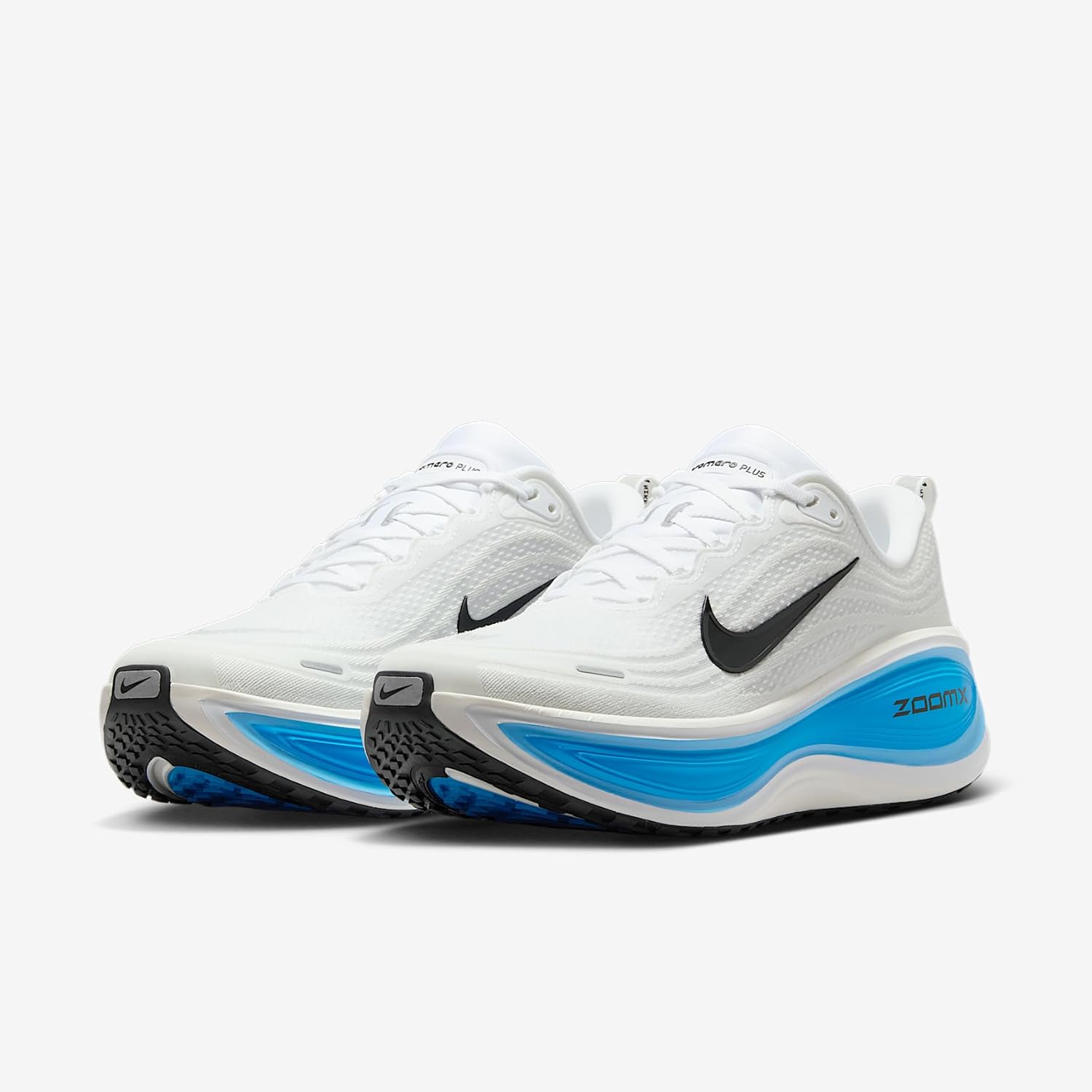 Nike Vomero Plus Men's Road Running Shoes (White/Blue Hero/Hydrogen Blue/Black) Size 8.5