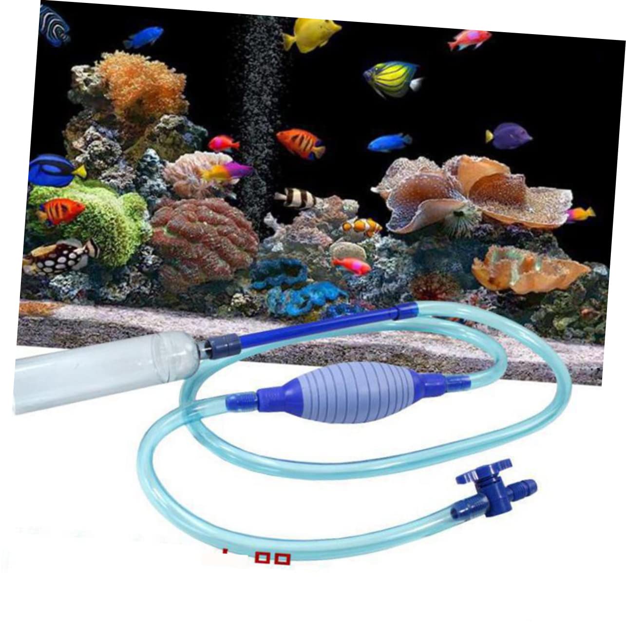 BESPORTBLE Aquarium Pump 2.7m Water Changer with Hose Clamp Perfect for 5-40 Gal Tanks Random Color