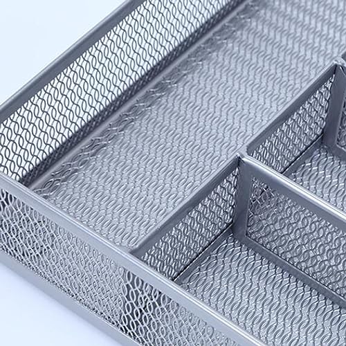 Boites a couverts ouvertes 5 compartiments tiroirs insert cuisine gris - 6