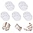 Ball of Foot Cushions Honeycomb Fabric Metatarsal Pads Invisible Socks Pads for Women and Men Reusable Forefoot Pads (5 Pairs-White)