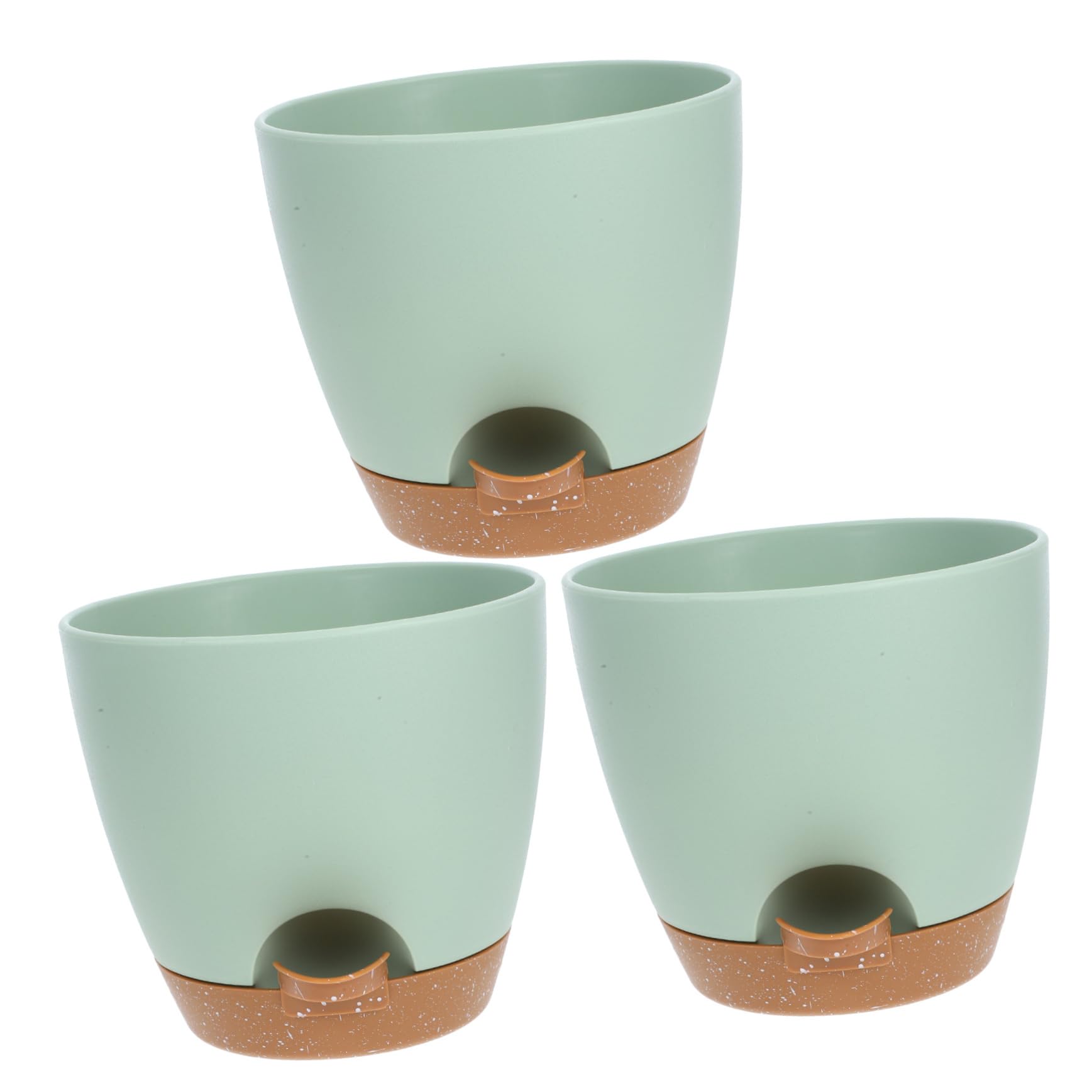 Pots hydroponiques auto-arrosants avec plateau de drainage de jardinières