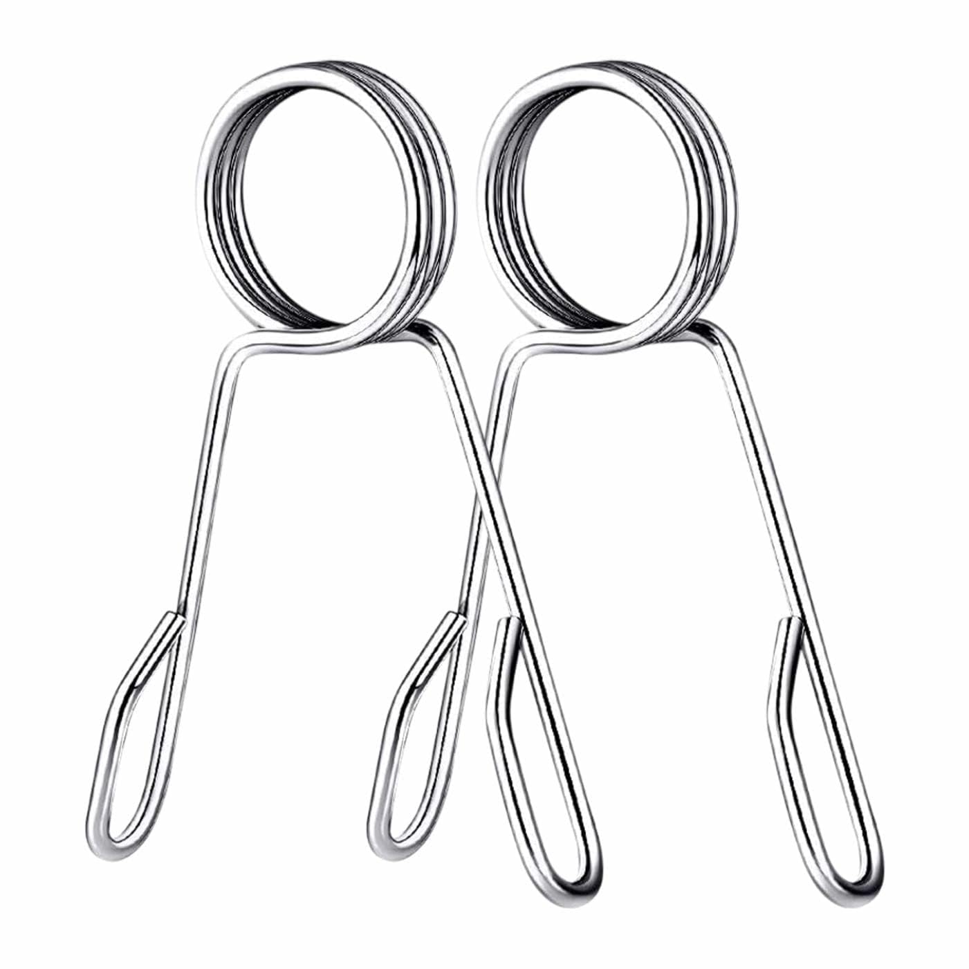 FSENTERPRISE Spring Gym Lock, Rod Lock for Dumbbells' Barbell Collor Clips clamp 2 Pair (25MM)-image-15