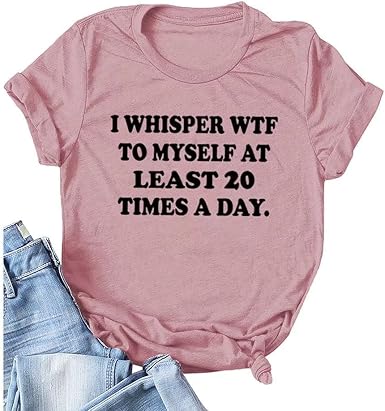 Amazon.com: Camiseta de las mujeres O cuello madre divertido lindo camisas  casual camisa linda moda manga corta tops : Ropa, Zapatos y Joyería