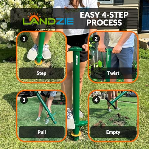 Herramienta manual Landzie para plantar bulbos y césped miniatura 5