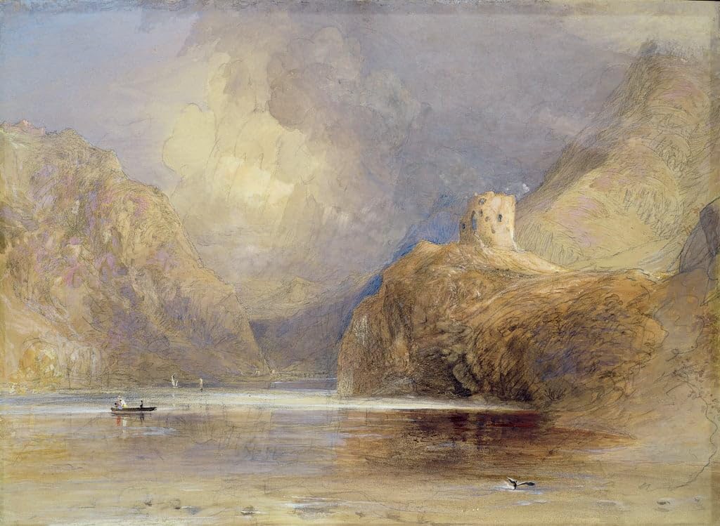 Château de Dolbadern poster 60x90cm pour décorer un mur vide