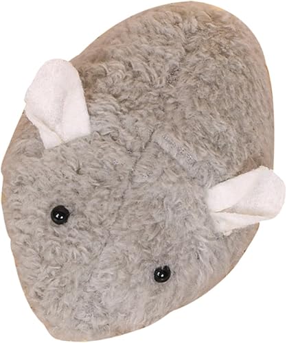 Wind Up - Ratón interactivo para gatos de interior, color gris, realista, estimula los instintos de caza y el ejercicio para gatitos