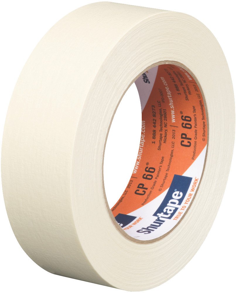 Shurtape Contractor Grade Masking Tape - 6 Rolls 1.41" X 60 Yards High Adhesion CP 66
