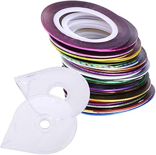 PLAFOPE 90 Rolos De Corda Para Unhas Envoltórios De Decoração De Unhas De Arame Apliques De Arte De Unhas Adesivos De Unhas Para Arte De Unhas Decalques De Arte De Unhas Adesivos De Arte