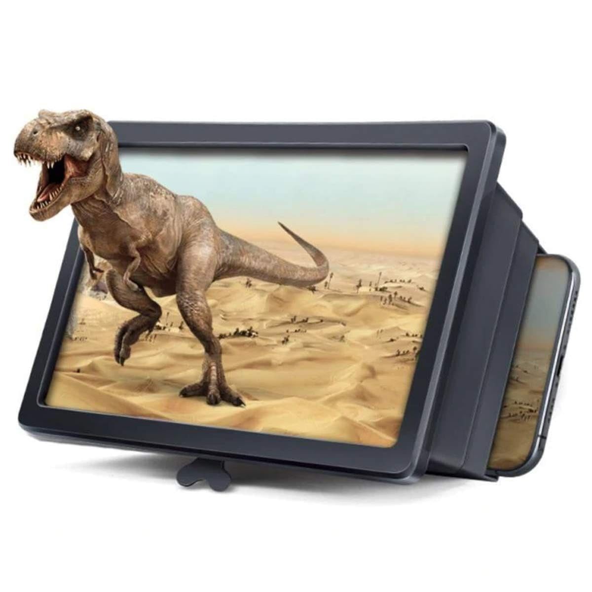 3D HD Phone Screen Enlarger with Foldable Stand for Video Streaming, Gaming, Reading, Eye Protection Viewing Experience-picture-14