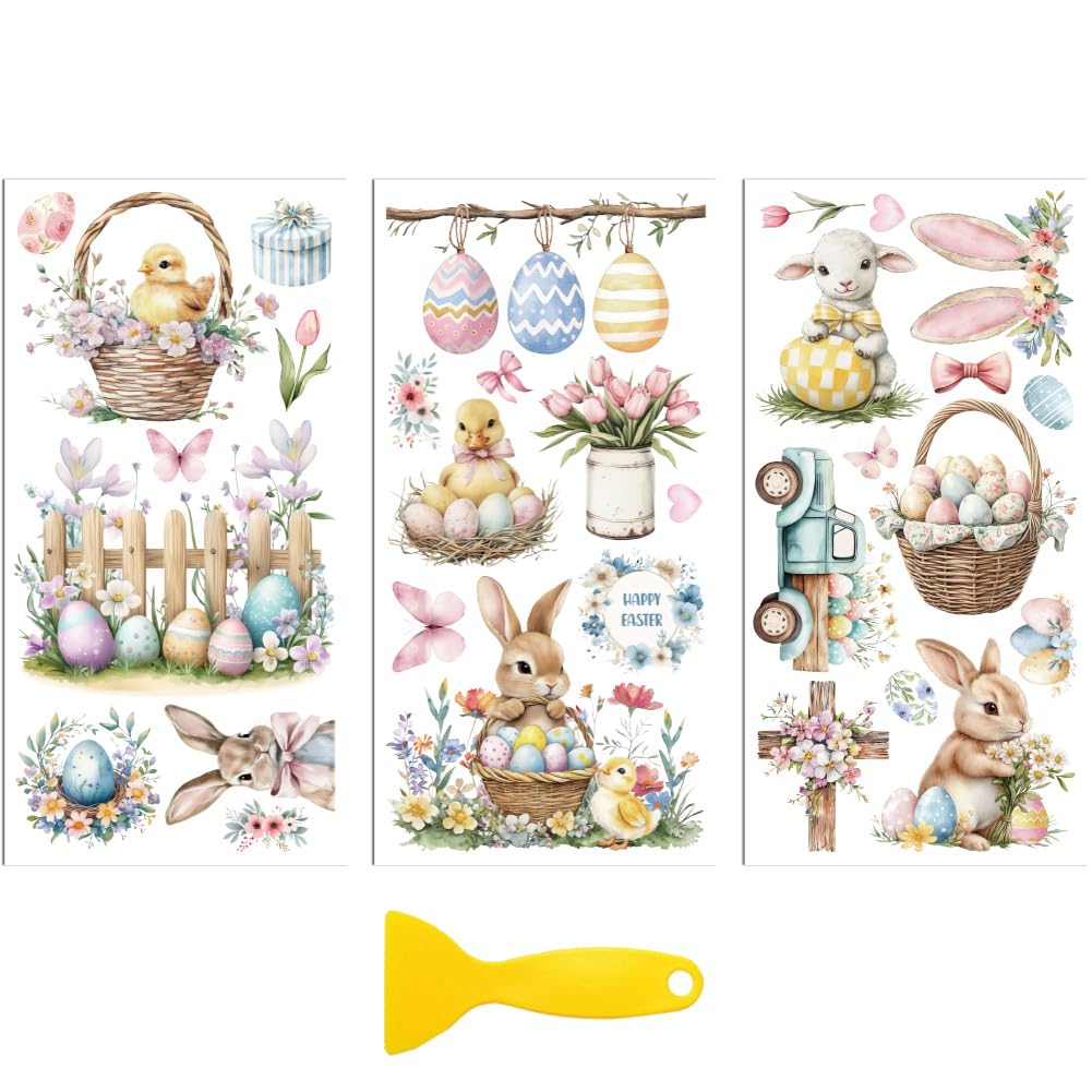 Transfert à frotter pour meubles et déco de Pâques pour embellir votre maison