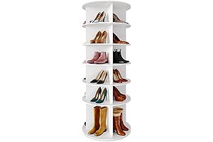 Rotating Shoe Tower: The 6-Tier Organizer for Space-Saving Shoe Storage