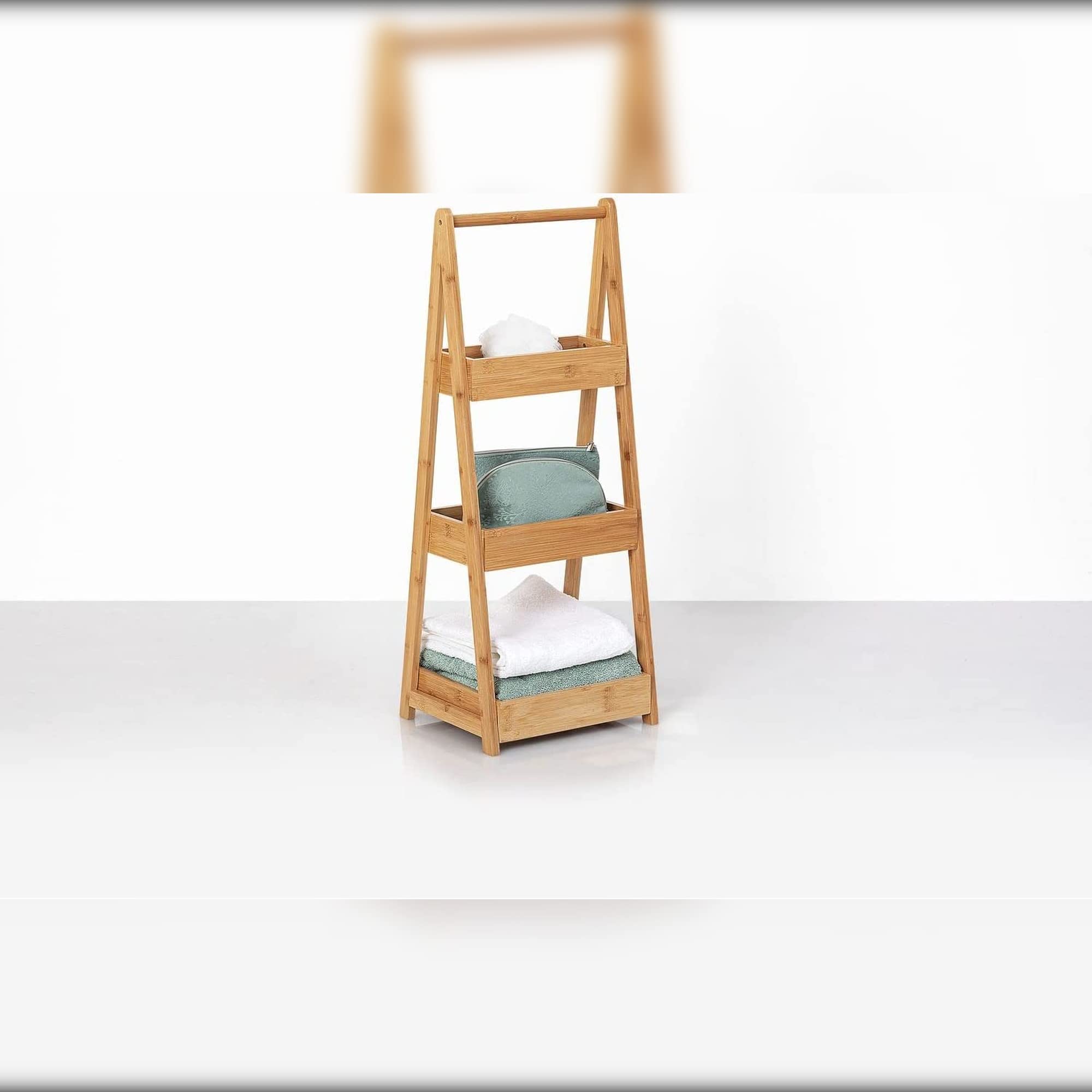 Scala Per Asciugamani In Bambù A 5 Livelli - Design Naturale Per Bagno E Casa - Foto 14