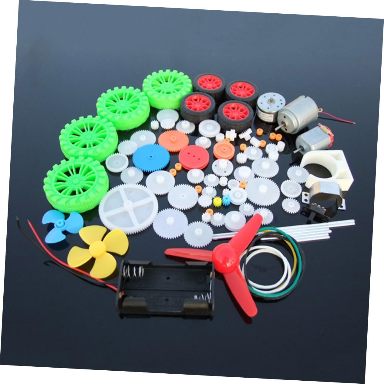 KICHOUSE Y Car Gear Spindle Wheel Gear Assortment Set 69pcs Plastic Gear Parts for DIY Mechanical Model