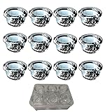 LiveOnce Pipe Screens 14mm Glass Pipe Bowl Filter,Silicone Pipes 0.8 Inch Diameter, Set of 12 with Plastic Box