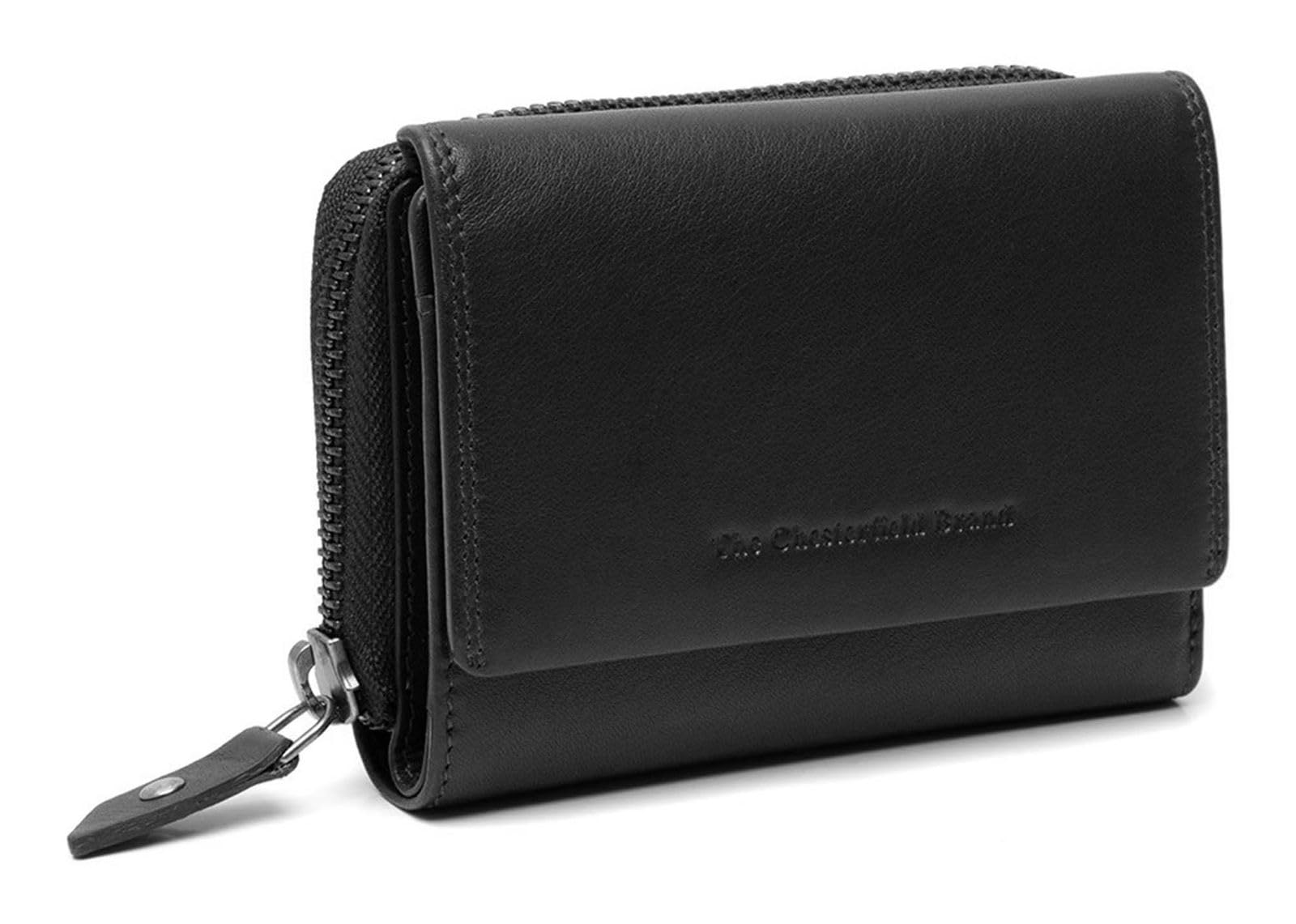 The Chesterfield Brand - Leder Portemonnaie Schwarz Aldra