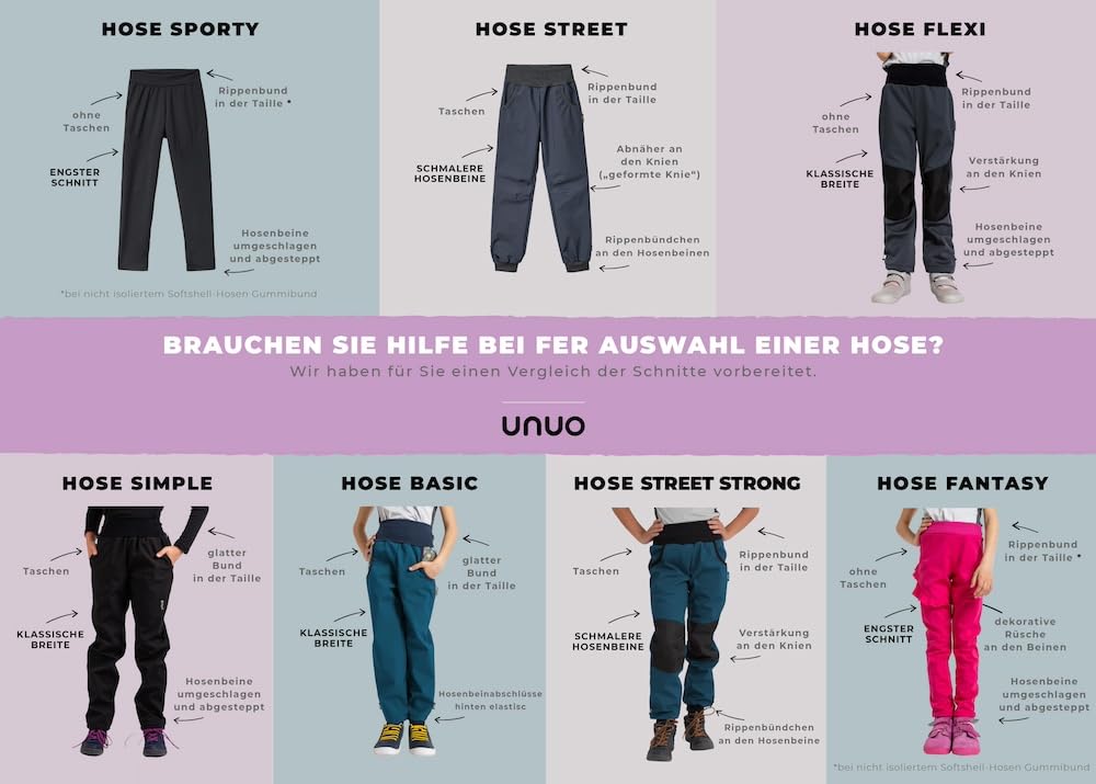 Kinder Unisex Softshell Hose mit Fleece Wasserabweisend und Winddichte Atmungsaktive Outdoorhose Funktionshose Basic