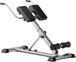 soges Adjustable Roman Chair Exercise Equipment, Foldable Fitness Hyperextension Bench Machine Back Extension Ab Workouts, Full Body Strength Exercise Sit Up Gym Bench for Home,B18-CA-N