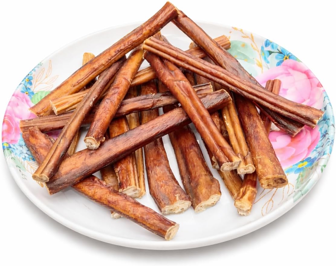 6 Inch Bully Sticks for Dogs – 100% Natural Long Lasting Dog Chews, Medium Size, 100 Count Bulk Pack