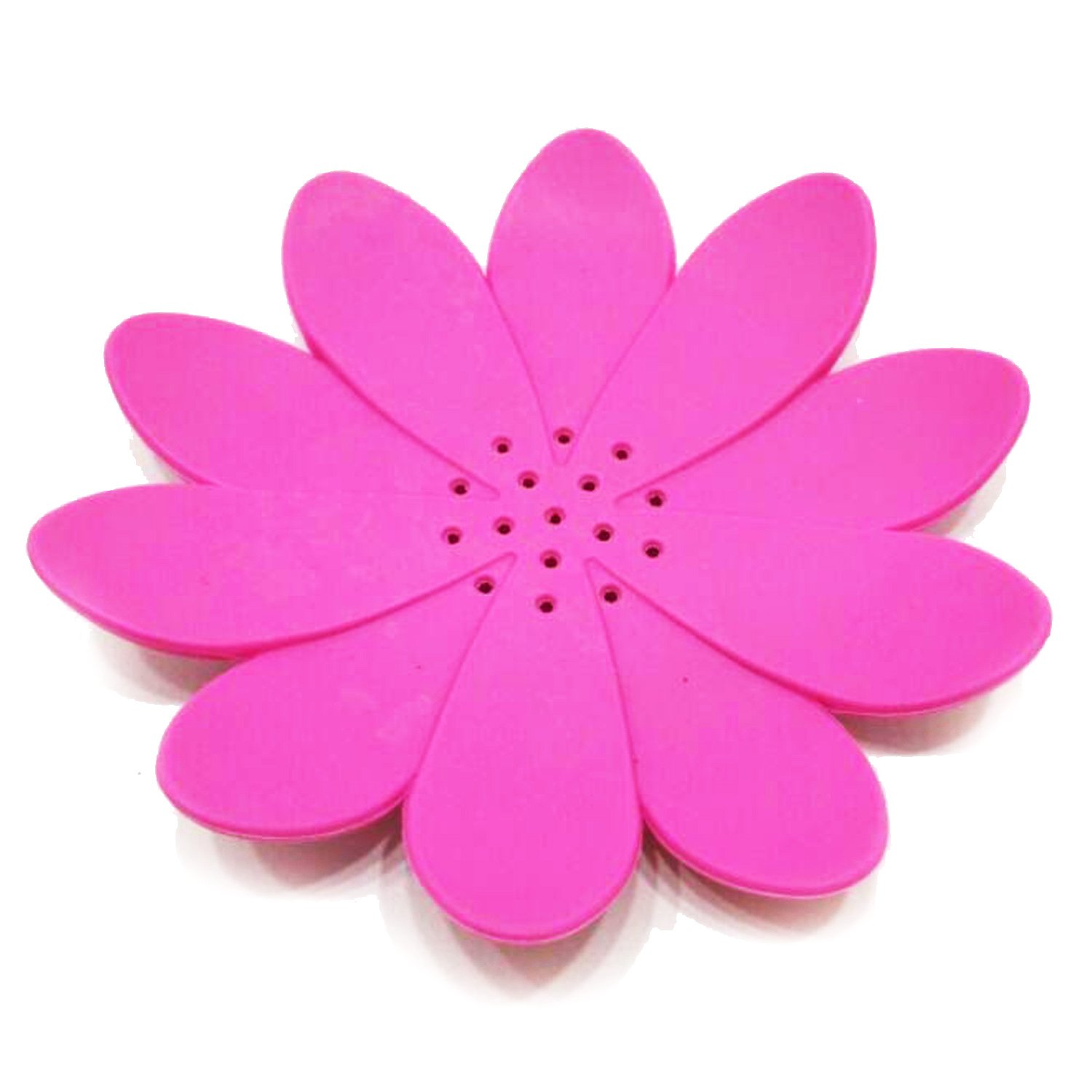 Amazing New Silicon Soap Dish Soap Box Various Colours and Style (Pink Flower)