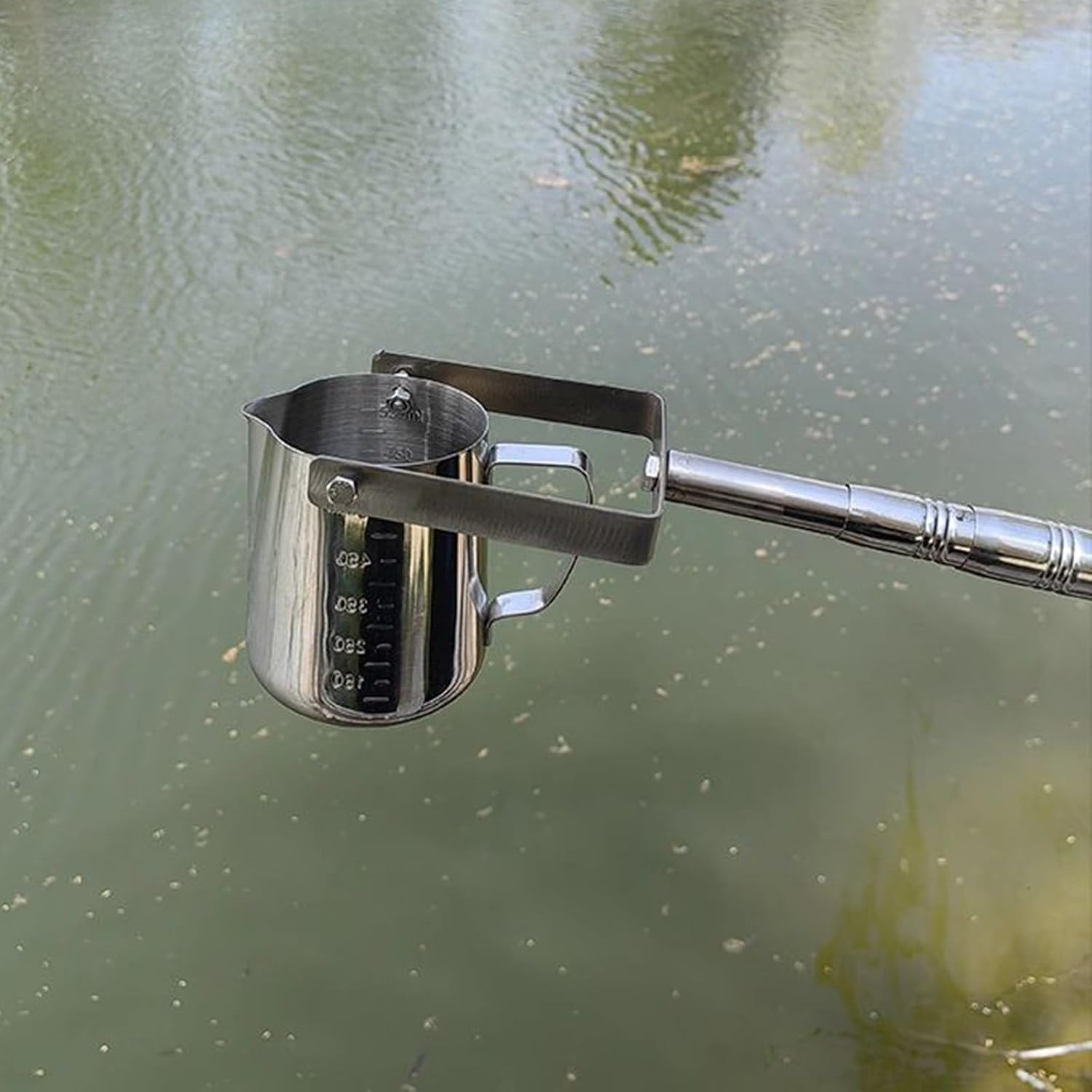 Telescopic Water Sampler Dipper, 5/10/20/23Ft Water Sampler for Pool, Stainless Steel Pendulum Beaker Sampler Ladle for Water Quality Inspector/Microbiologist(500ml,700cm/276n/23ft)