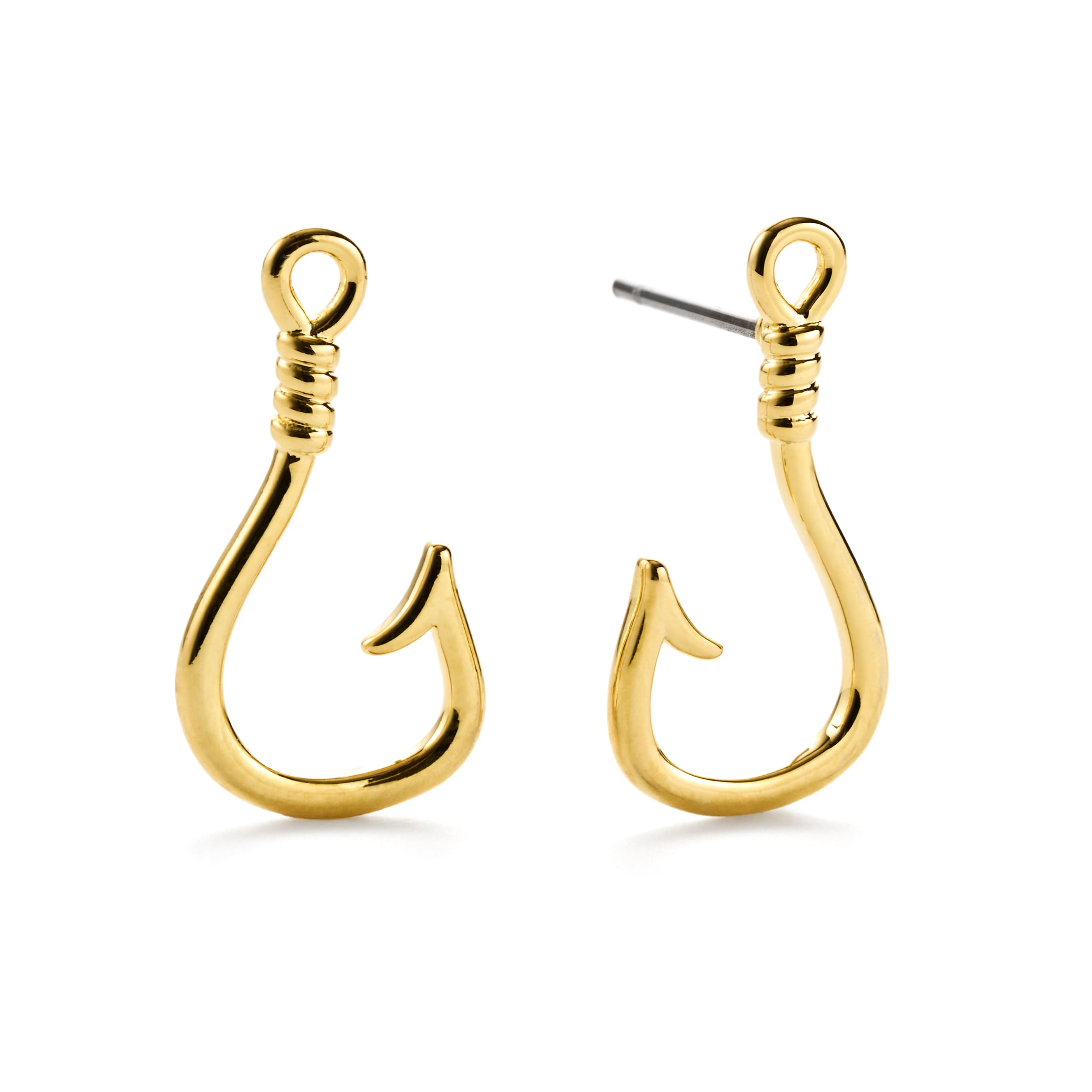 HOPPY DO CO.Enamel Fish Hook Stud Earrings | Fish Hook Jewelry, Fishing Earrings for Gifts