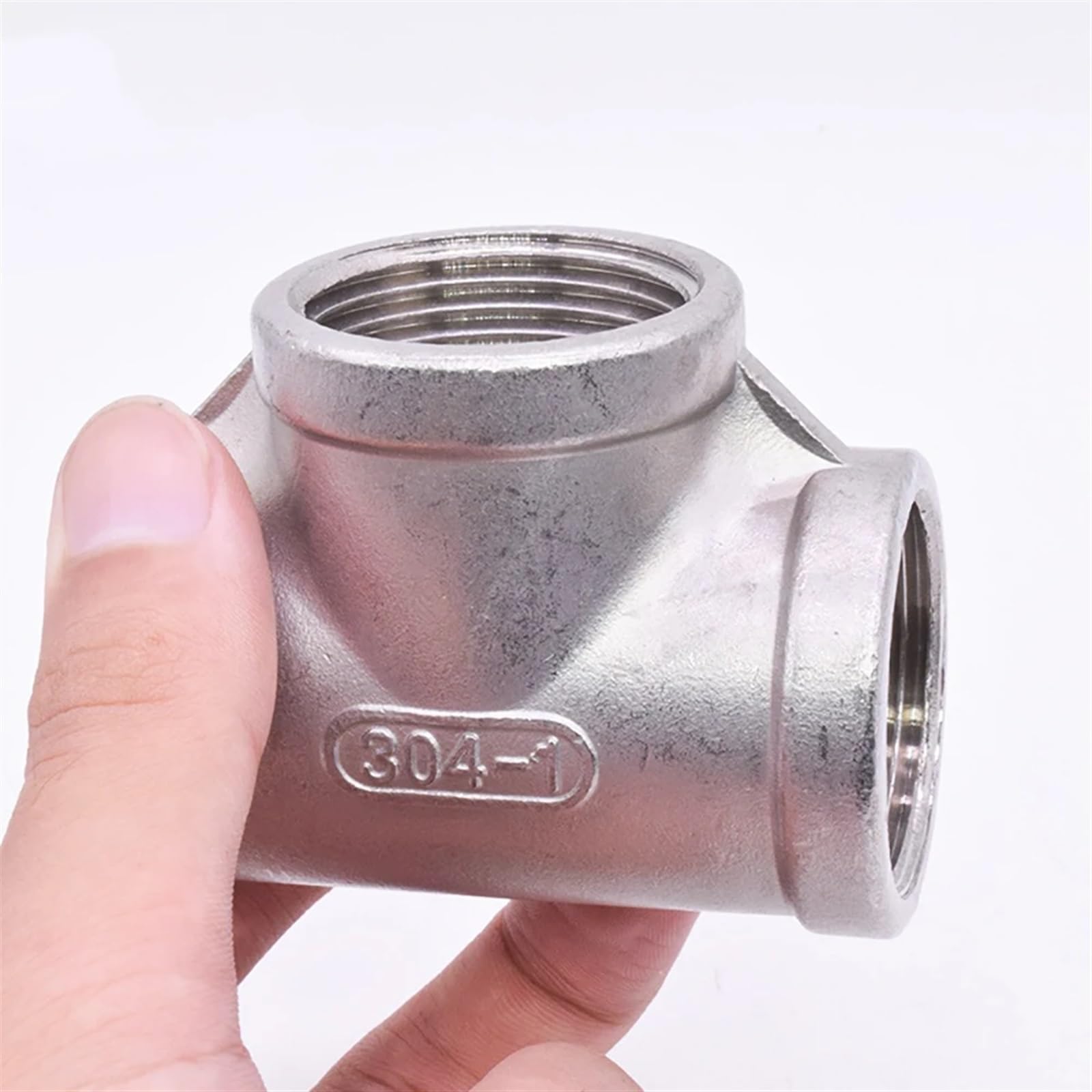 Raccordo a T Femmina a 3 Vie, sdoppiatore, Raccordo for Tubi in Acciaio Inossidabile, Raccordo a T, Idraulico per irrigazione, tubazioni(2")