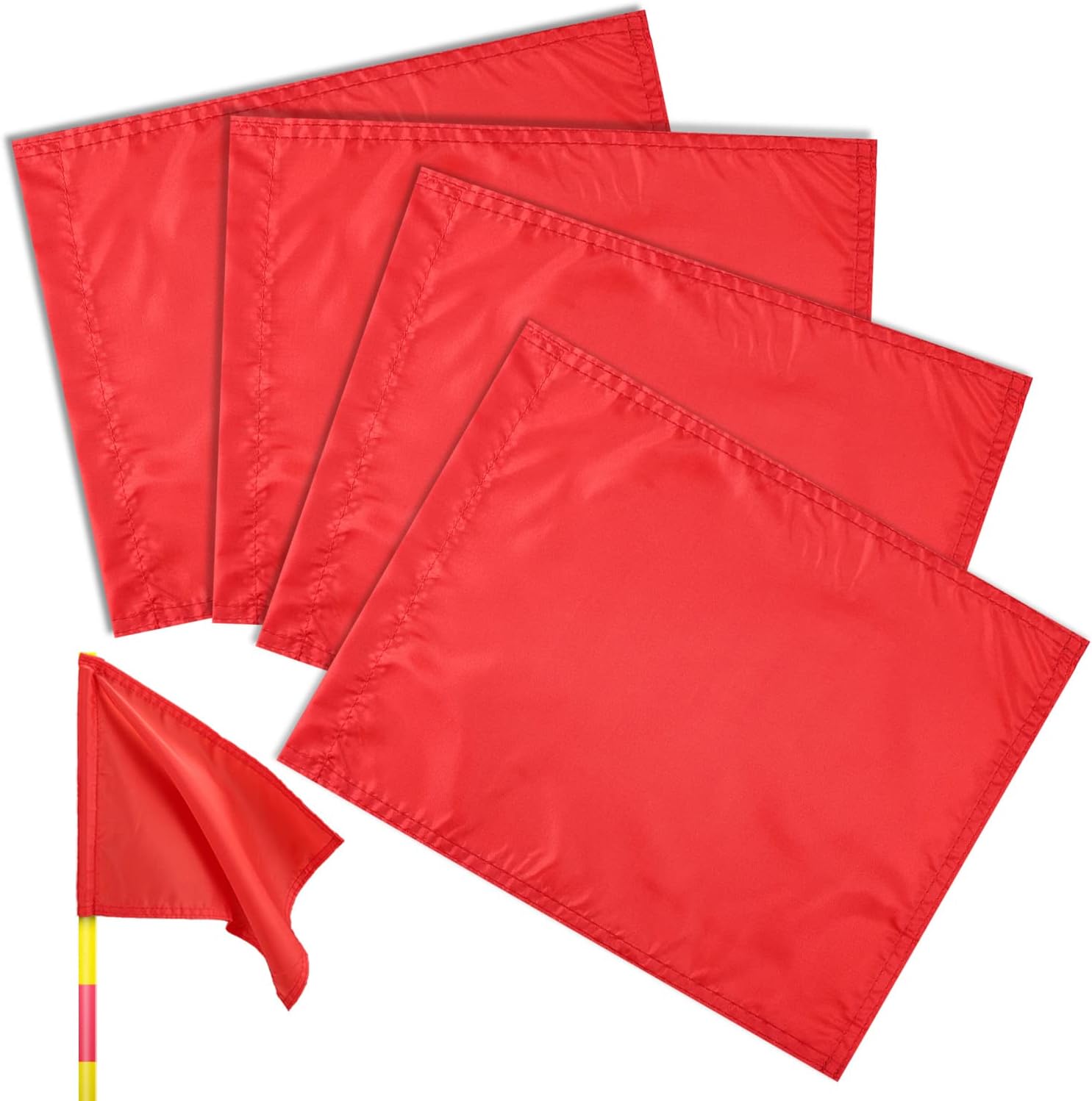 TOBWOLF 4PCS Soccer Corner Flags, Polyester Soccer Flags
