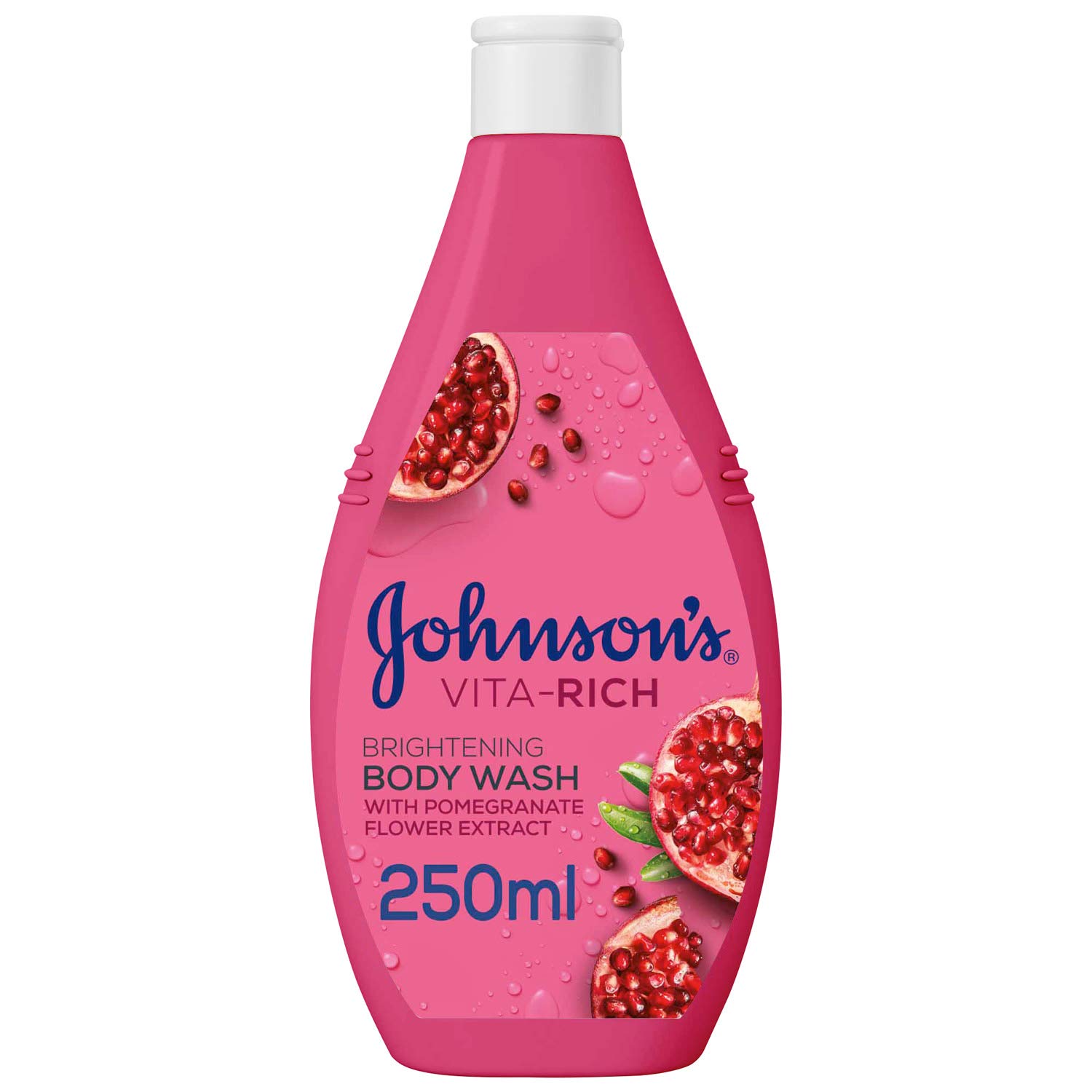 Johnson & Johnson Body Wash - Vita-Rich, Brightening Pomegranate Flower, 250ml Package design may vary
