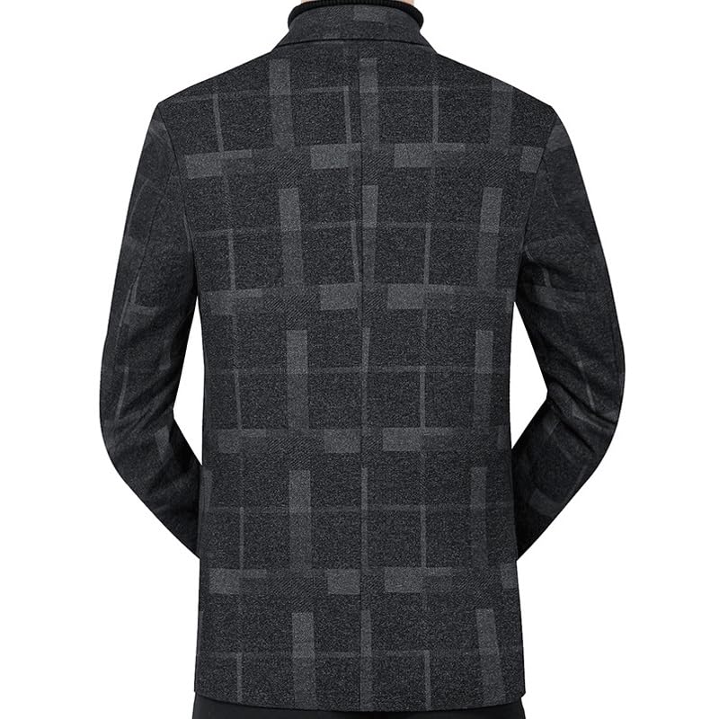 Mens Gray Print Sport Coat Casual Blazers Two Button Lightweight Business Suit Jacket for Wedding Prom Homecoming2