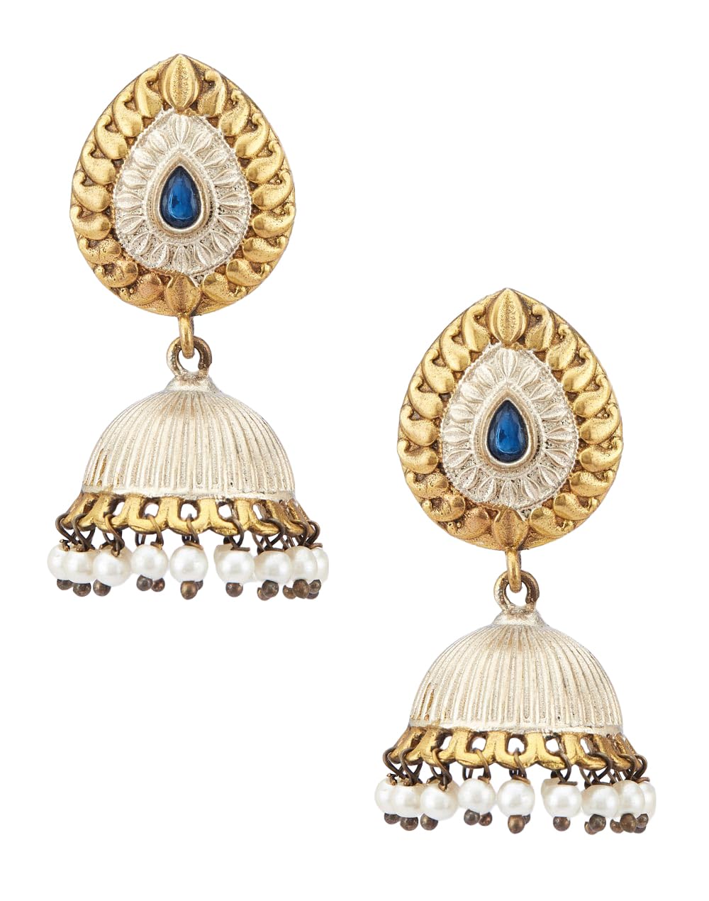 fabindia Brass Jhumka Earrings-picture-14