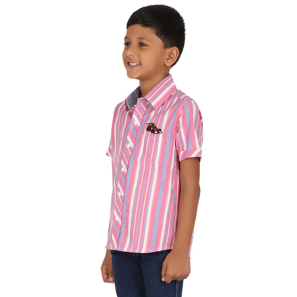 FICTIF Boys Pink Color Shirts (FB302P-5-6) 1