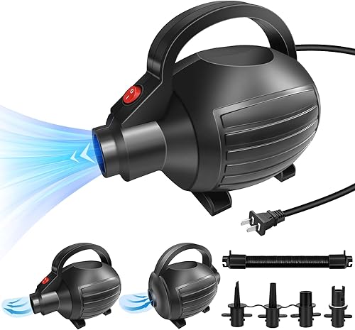 VOFiTNY Bomba de aire rápida de 120 V para colchoneta inflable de gimnasia Tmuble Trackcolchón de airecamasbortsbalsas