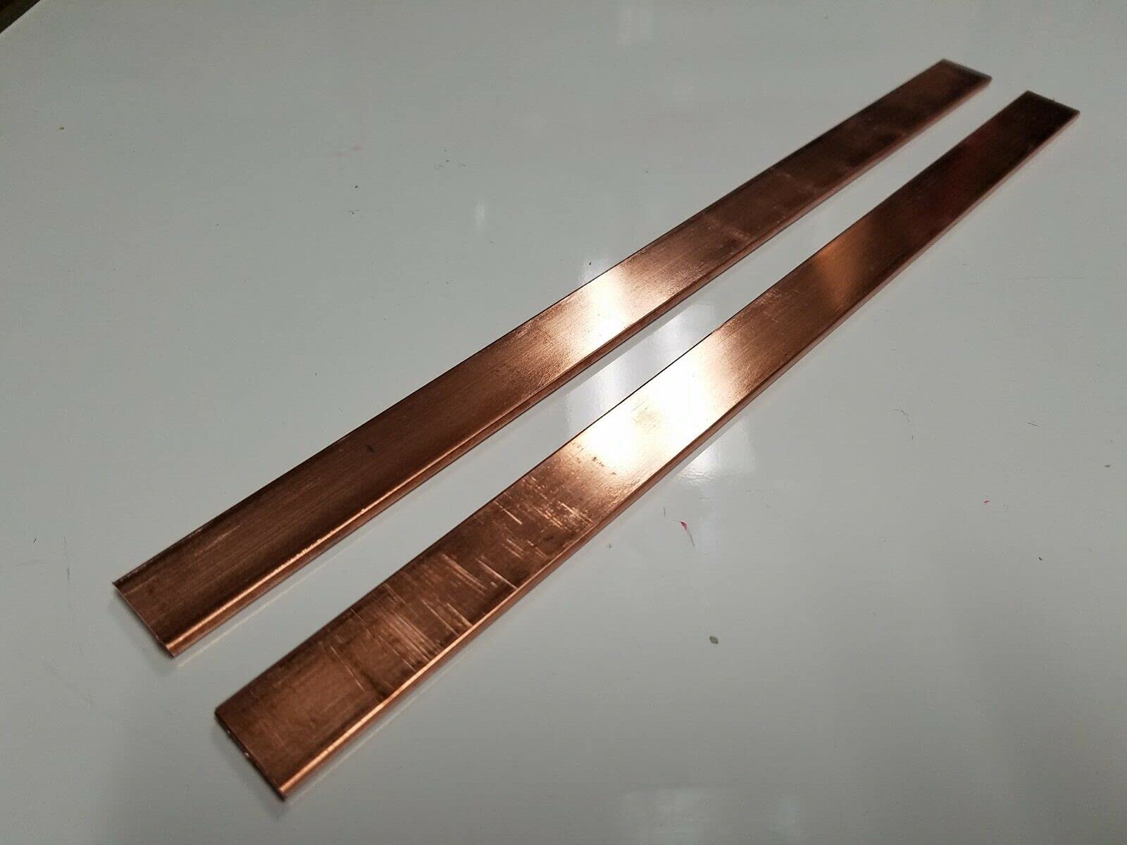 (2) 110 Copper Bar 1/2 Hard, 1/8'' Thick x 3/4'' Wide x 12 Inch Length