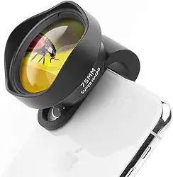 Lente de câmera macro ULANZI 10X, lente de telefone celular com super clipe macro de 75 mm para iPhone 11 Pro Max X XS Max 8 Plus Pixel Samsung Galaxy OnePlus