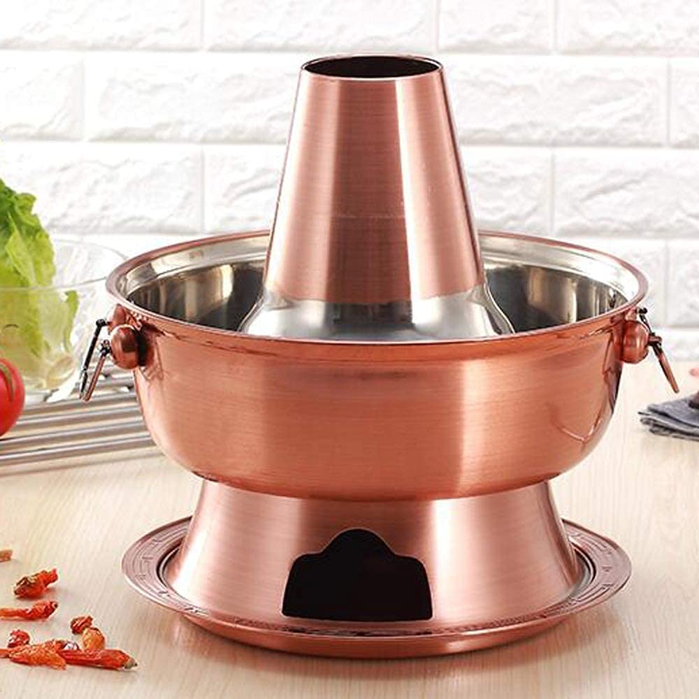 Chiński Tradycyjny Hotpot, Gorący Kociołek Mongolski Gorący Kociołek, Gorący Kociołek z Czystej Miedzi, Gorący Kocioł z Węglem drzewnym, Zewnątrz Garnek Węglowy, Chińska Zupa ，Hotpot miedzian