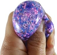 Vista 6 de Curious Minds Busy Bags 6 bolas en total, 2 paquetes de 3 pequeñas y increíbles cuentas de confeti de 1.5 pulgadas con bolas gruesas moldeables